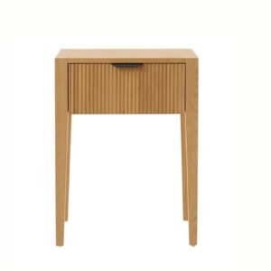Oak 1 Drawer Bedside Table