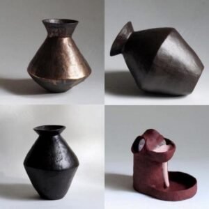Sculptural Handcrafted Terracotta Vases – Contemporary Art Clay Forms