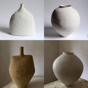 Sculptural Handcrafted Terracotta Vases – Minimal Clay Art Décor