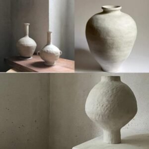 Minimal Handcrafted Terracotta Vases – Soft Textured Ceramic Decor